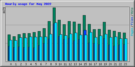 Hourly usage for May 2022