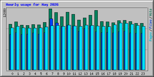 Hourly usage for May 2026