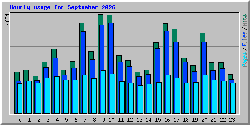 Hourly usage for September 2026